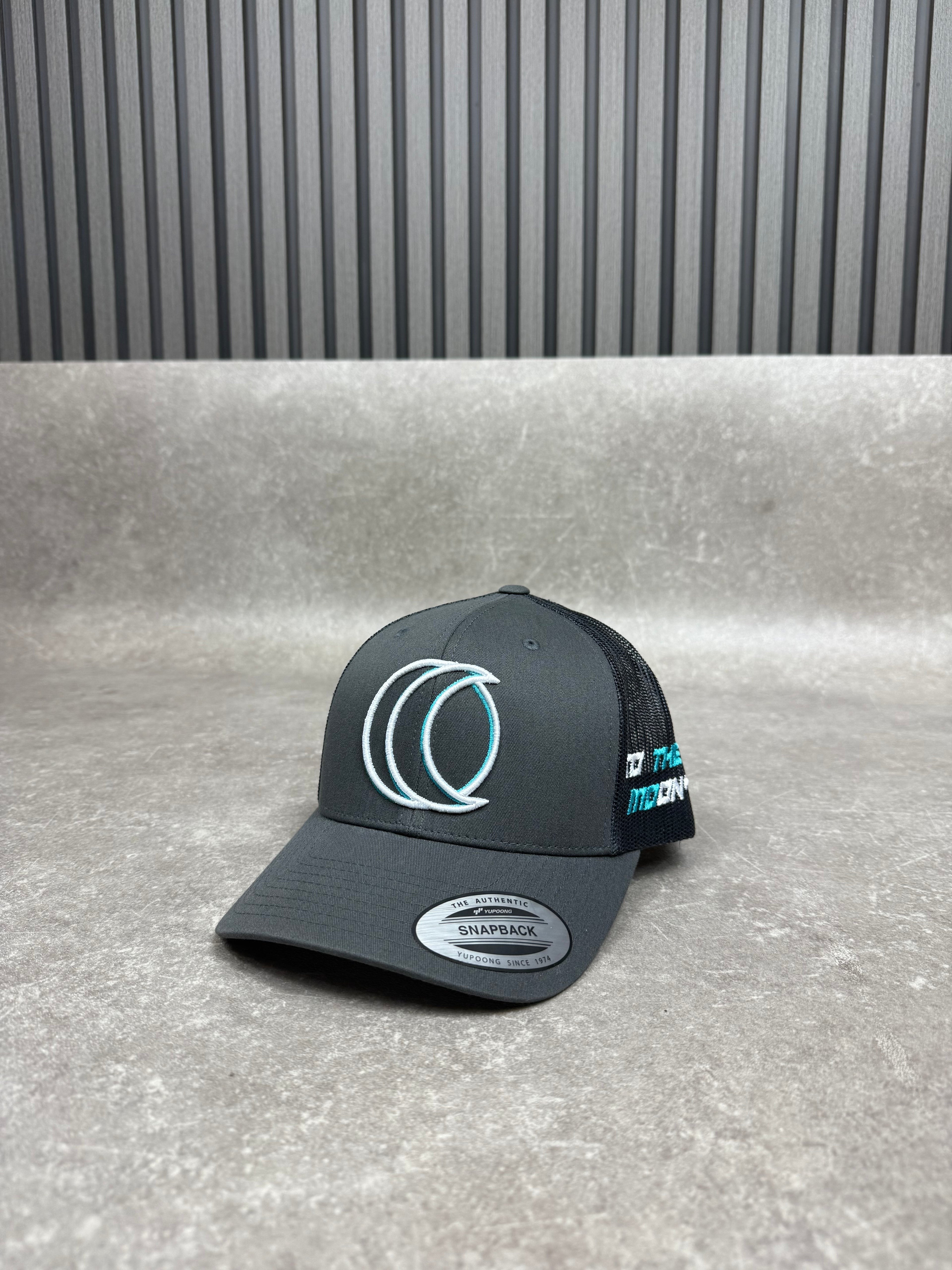 Grey Turquoise & White Cap