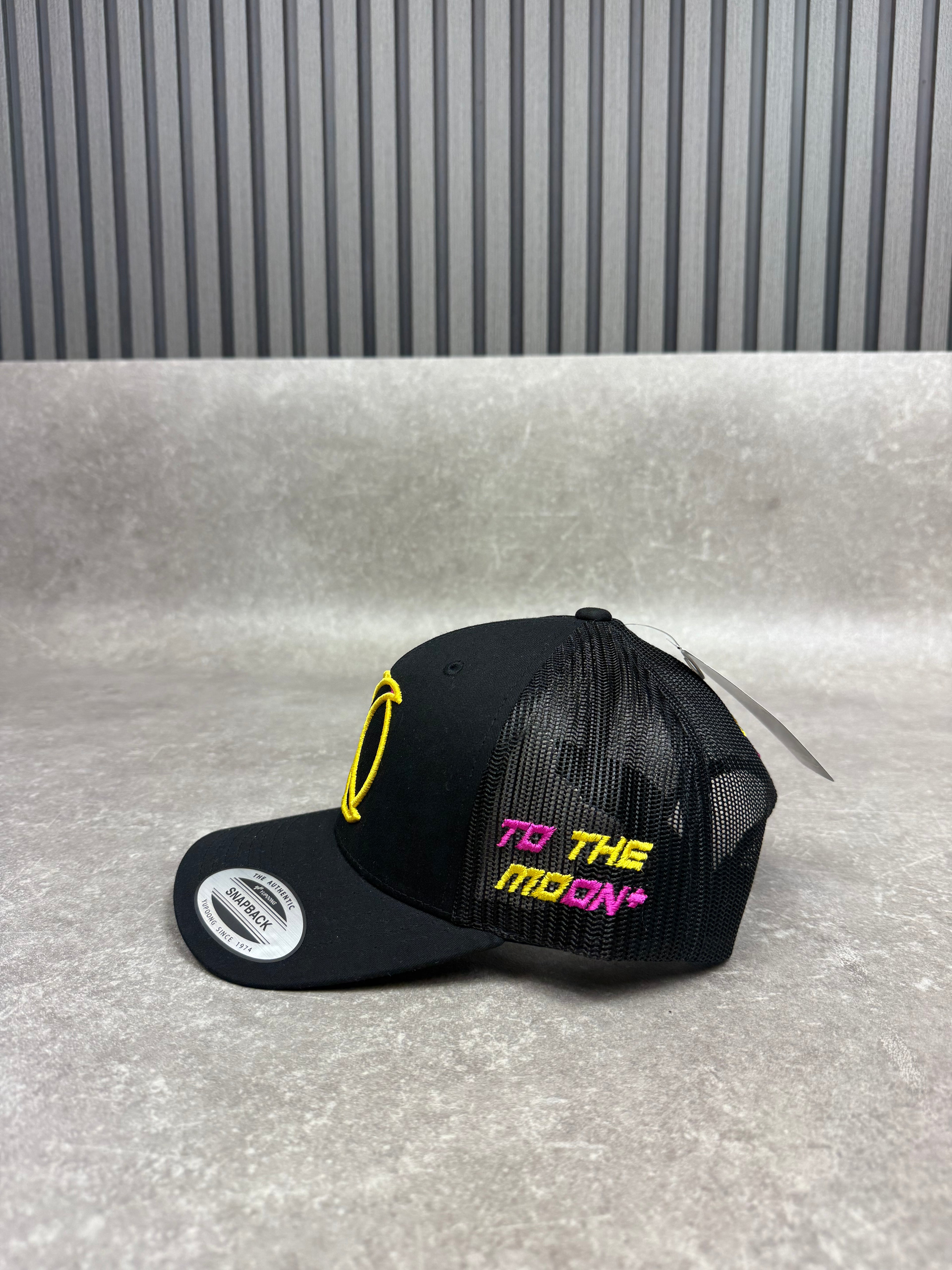 Black Lavender & Marigold Cap