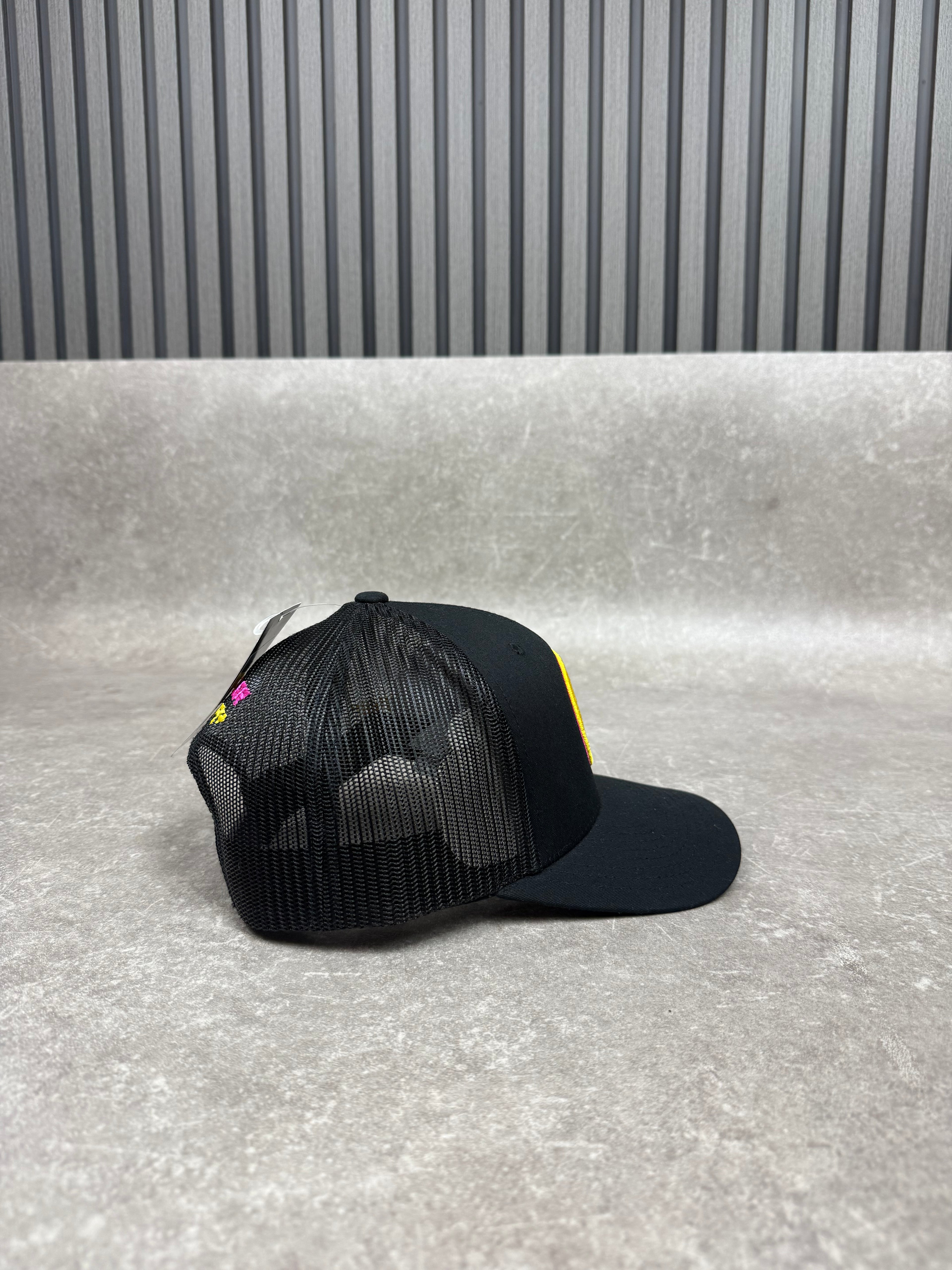 Black Lavender & Marigold Cap