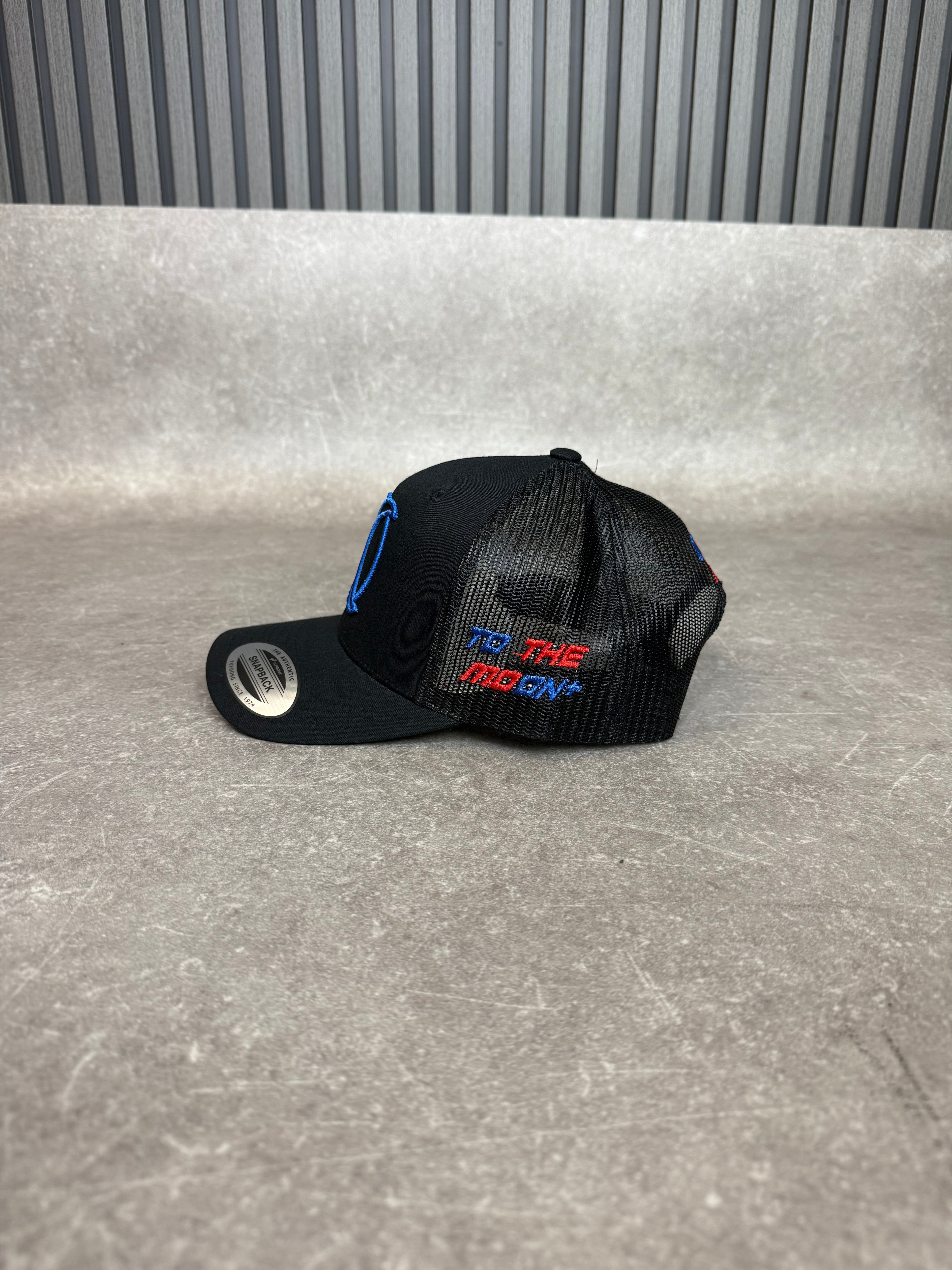 Black Cobalt & Crimson Cap