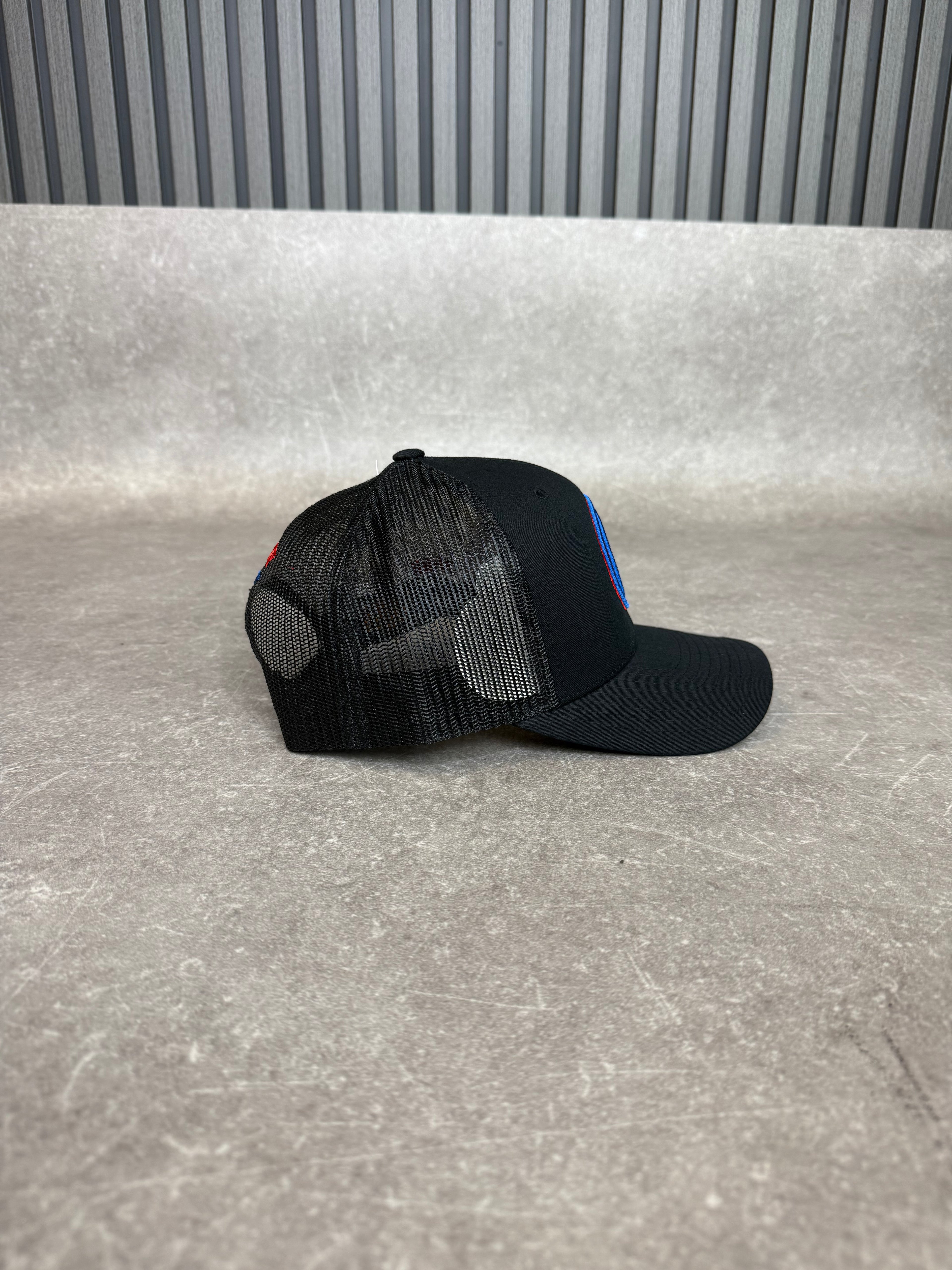 Black Cobalt & Crimson Cap