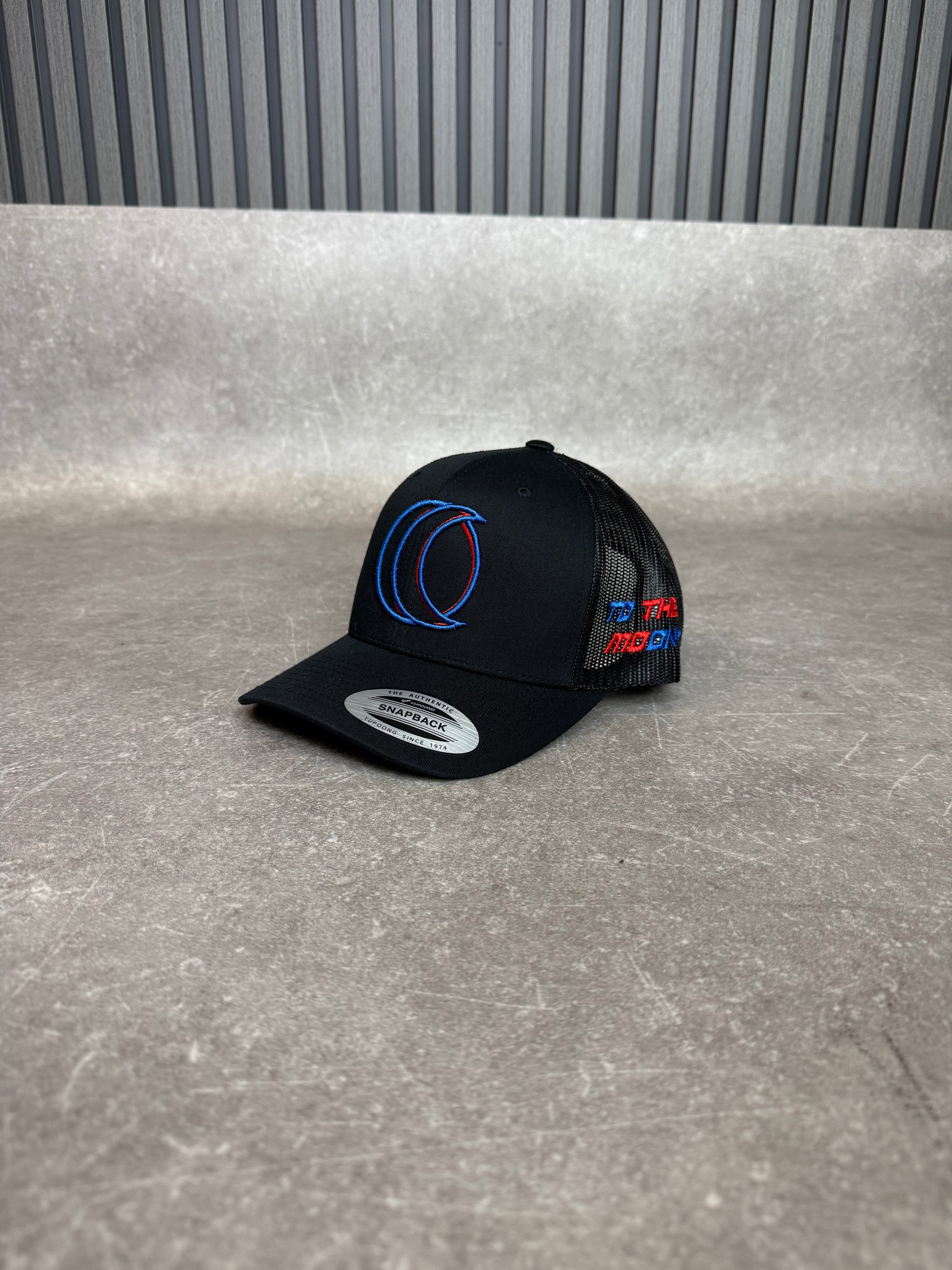 Black Cobalt & Crimson Cap