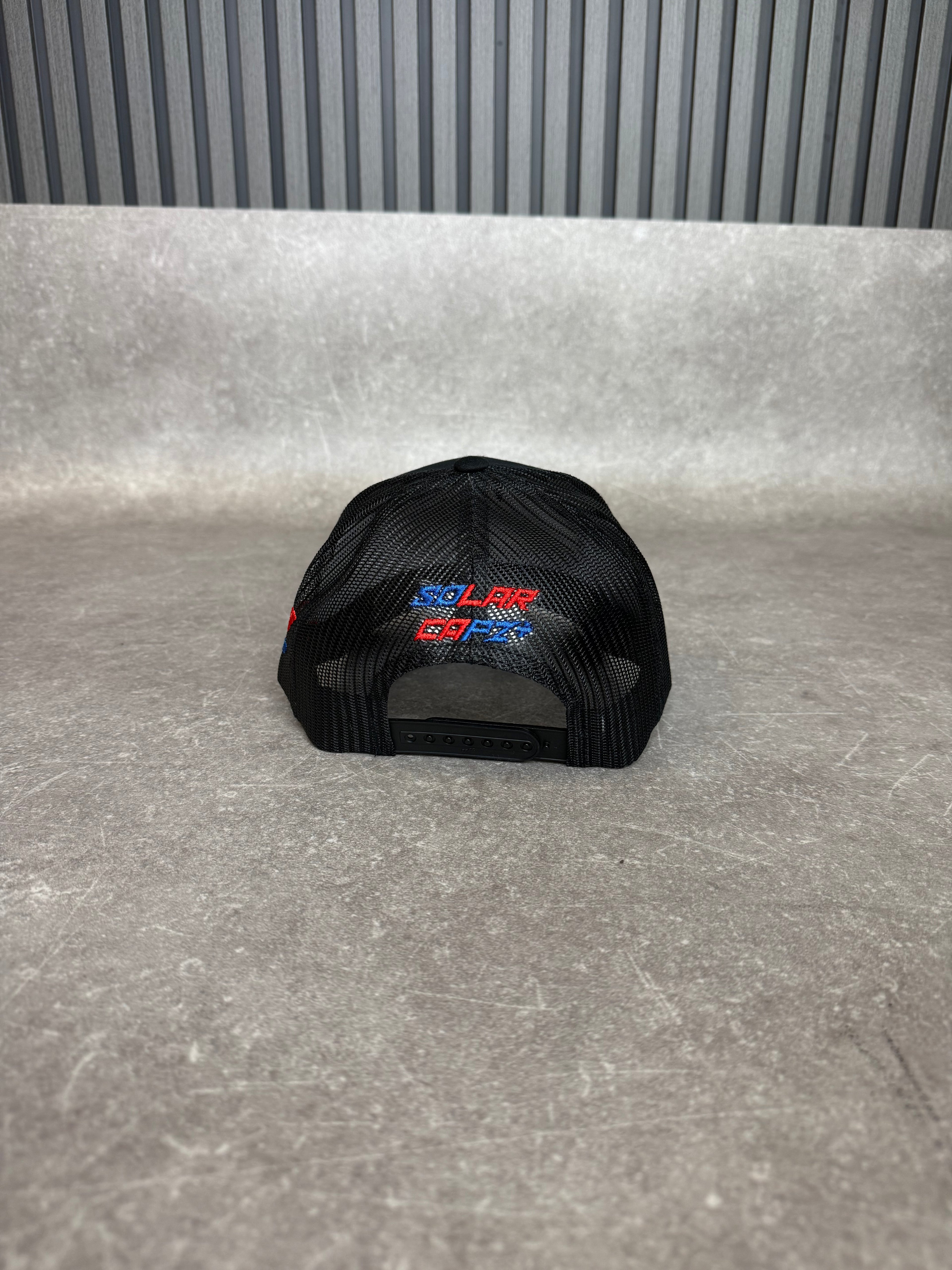 Black Cobalt & Crimson Cap