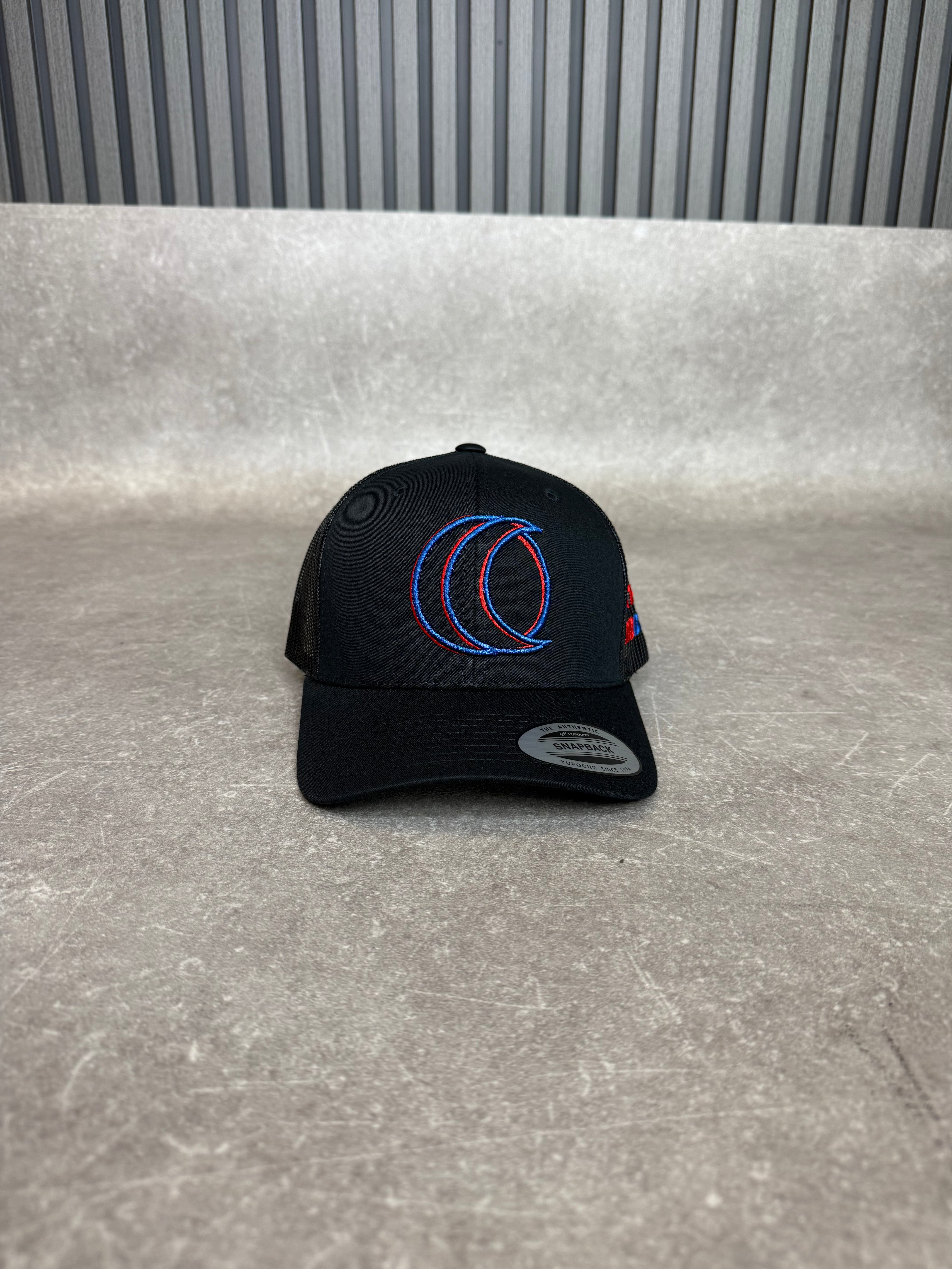Black Cobalt & Crimson Cap